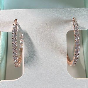 Nanette Lepore Rose Gold Hoops